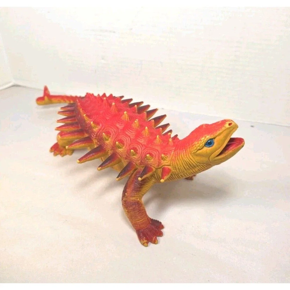 Vintage 1986 Dor Mei Ankylosaurus Dinosaur PVC Figure Imperial
